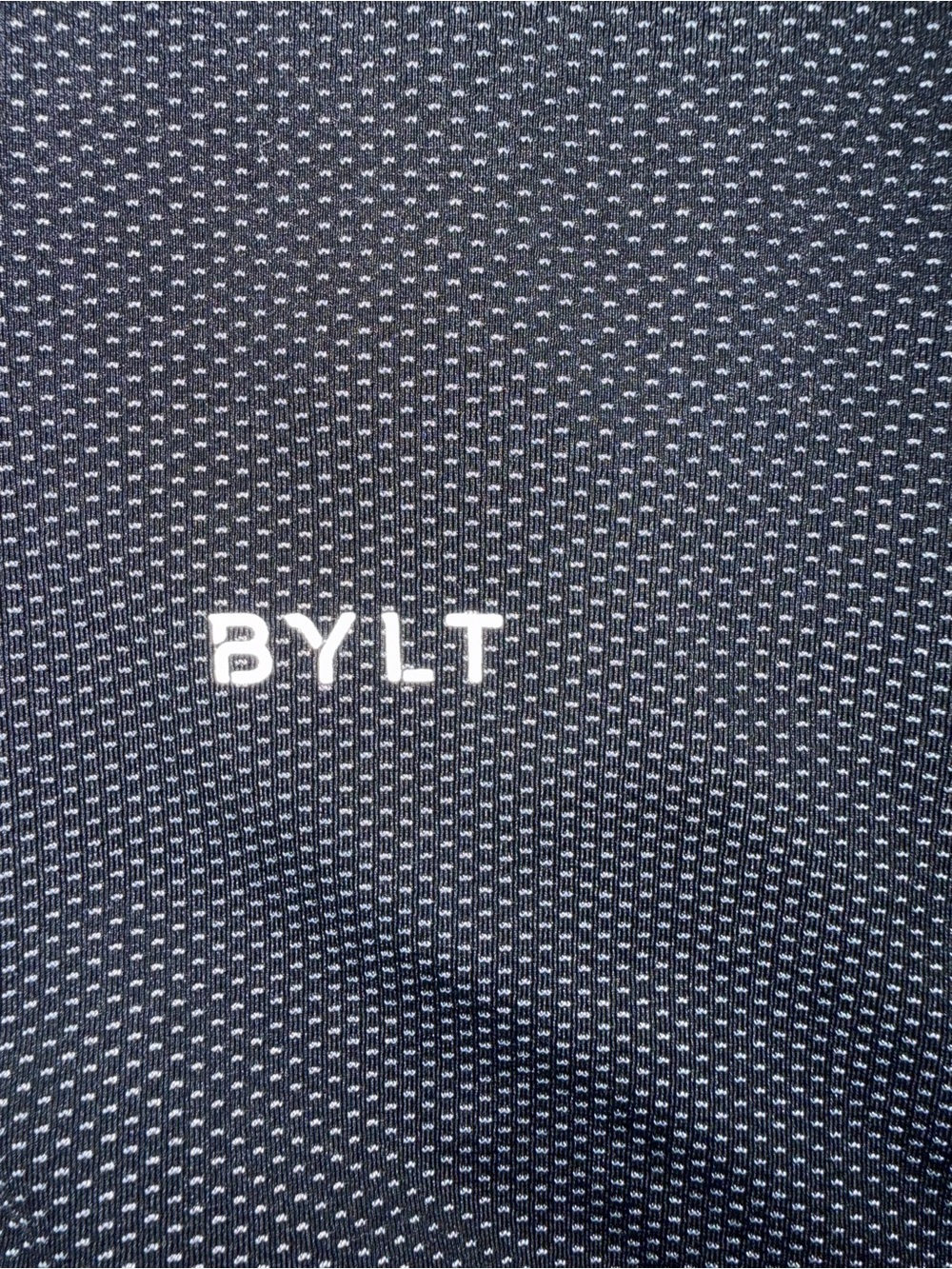 BYLT Basics Black Micro-Pattern Polo sz M - Picture 6 of 10
